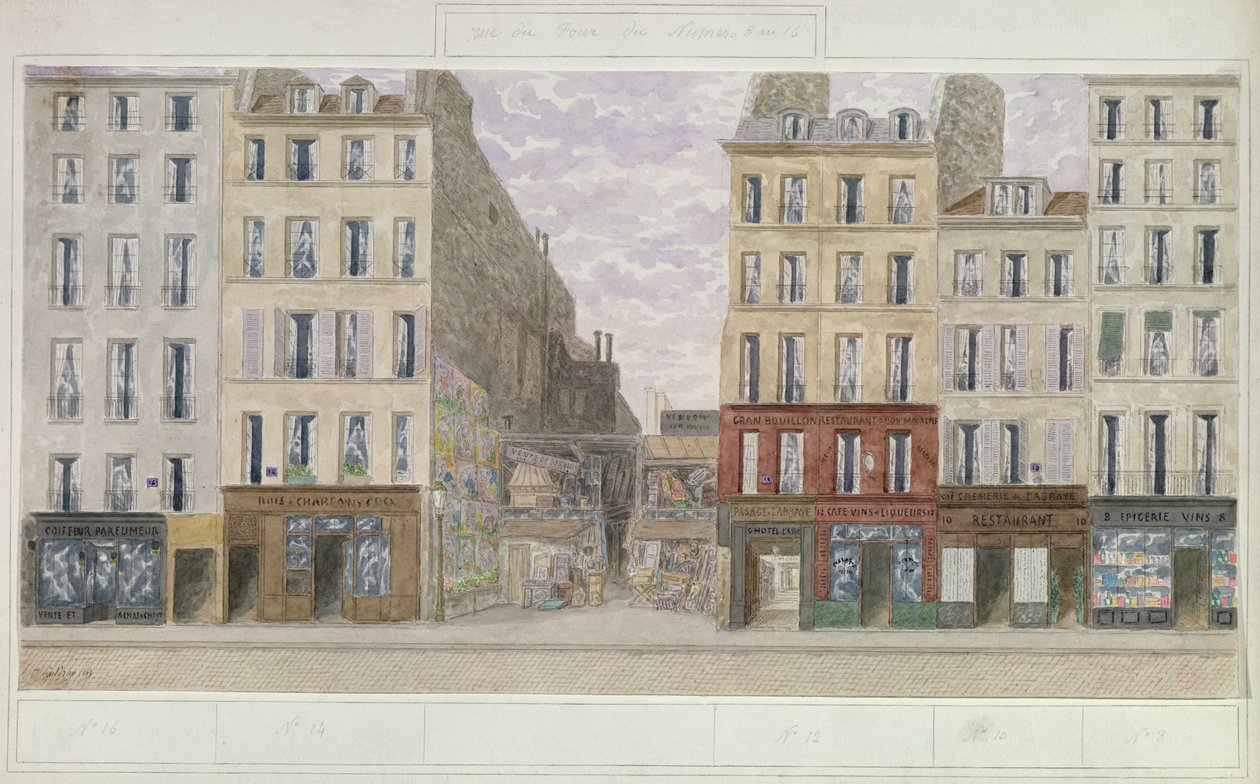 No.8 a No.16 rue du Four, París, Francia de Jules Gaildrau