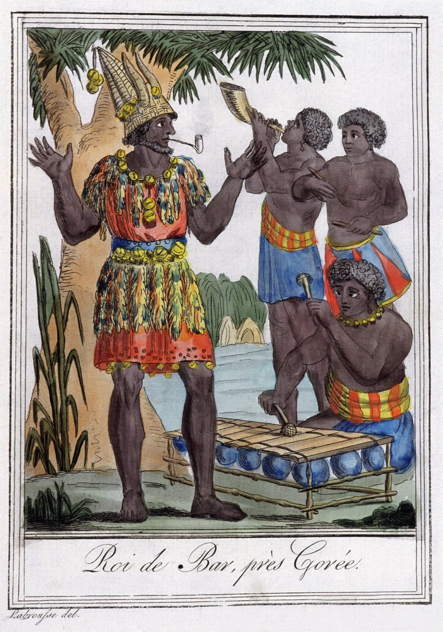Rey de Bar, Isla de Goree, Senegal de Jules Grasset de Saint-Sauveur