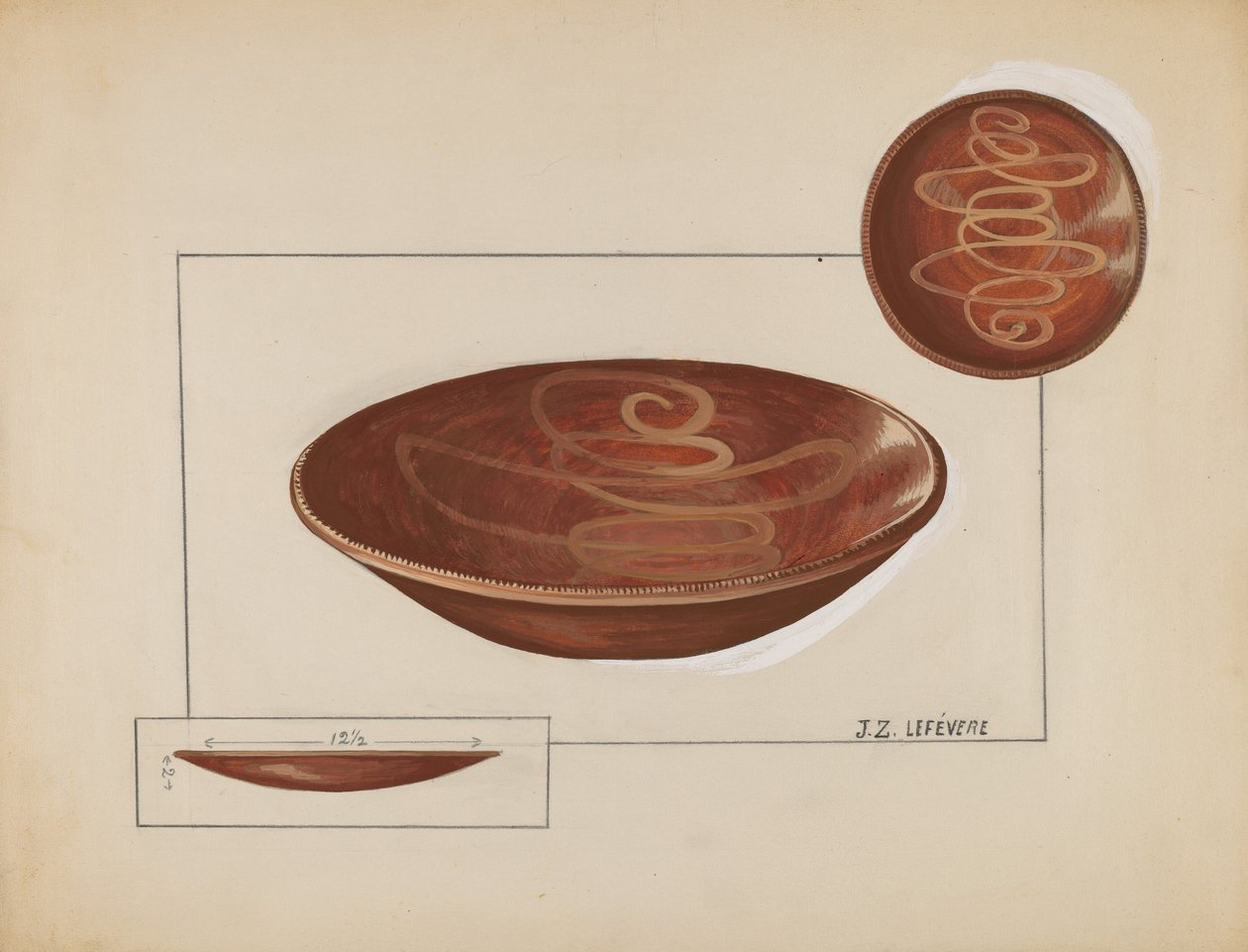 Plato de pastel de Jules Lefevere