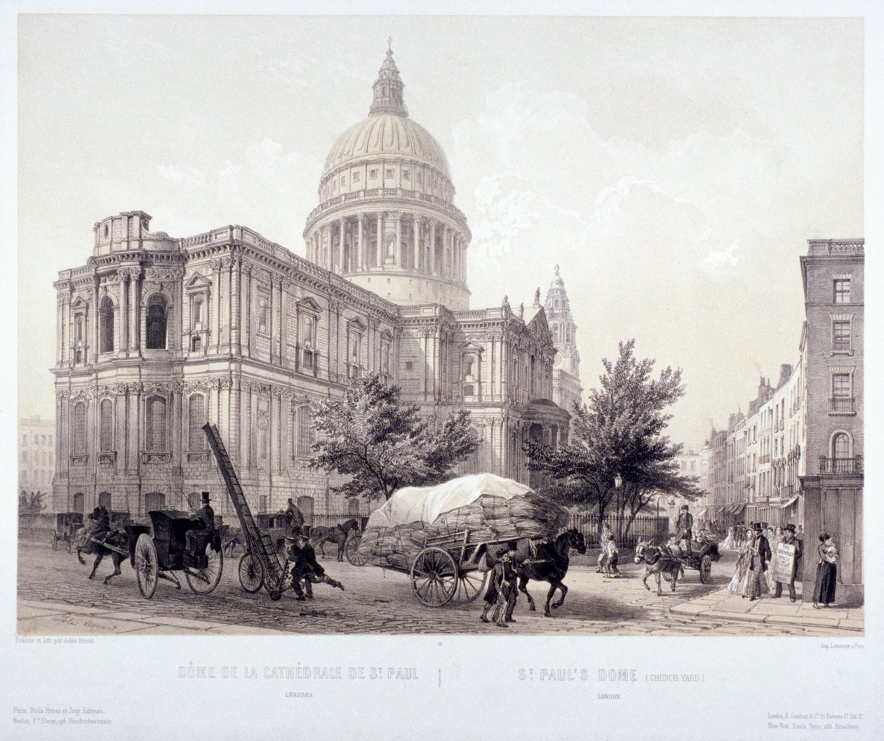 Catedral de San Pablo, Londres, c1855 de Jules Louis Arnout