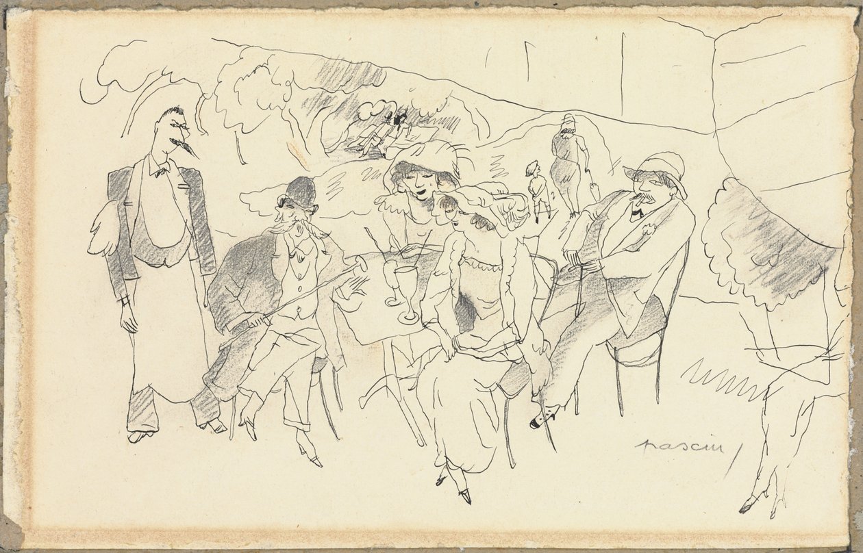 Escena de figuras de Jules Pascin