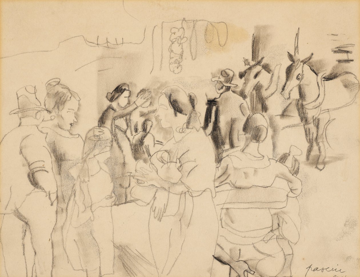 Escena callejera, Nueva York de Jules Pascin