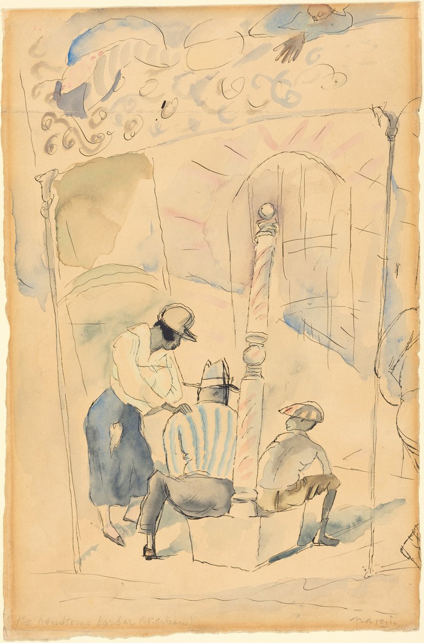 Der hübsche Barbier de Jules Pascin