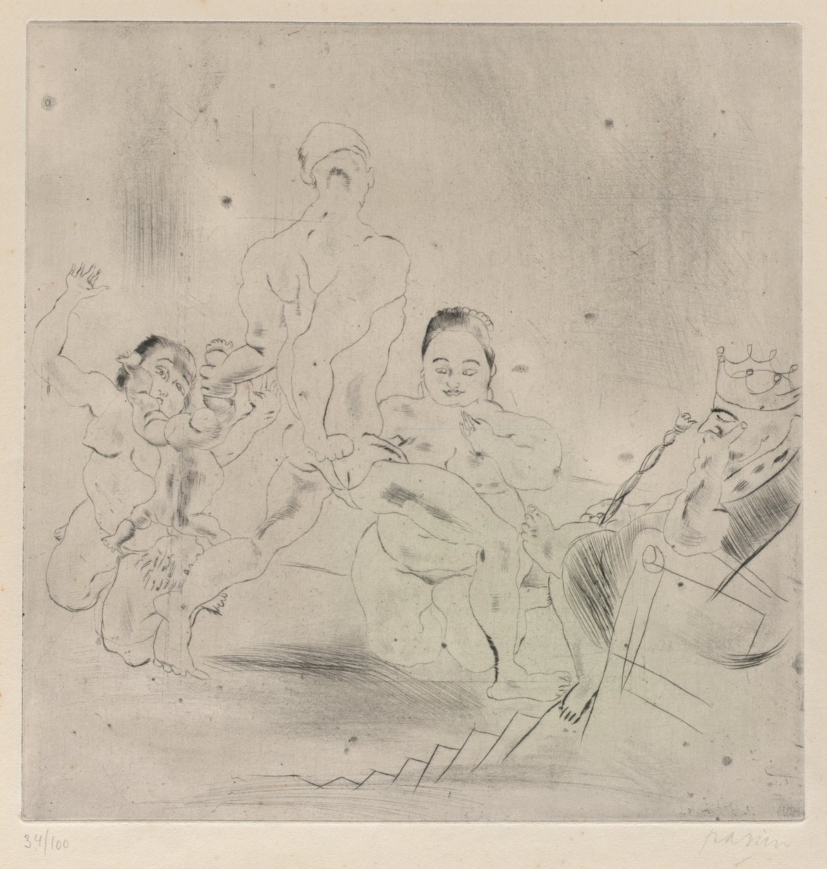 El juicio de Salomón de Jules Pascin