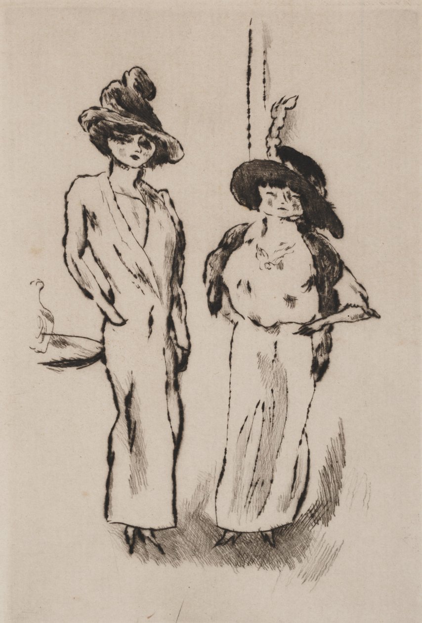 Dos mujeres en el baile de Jules Pascin