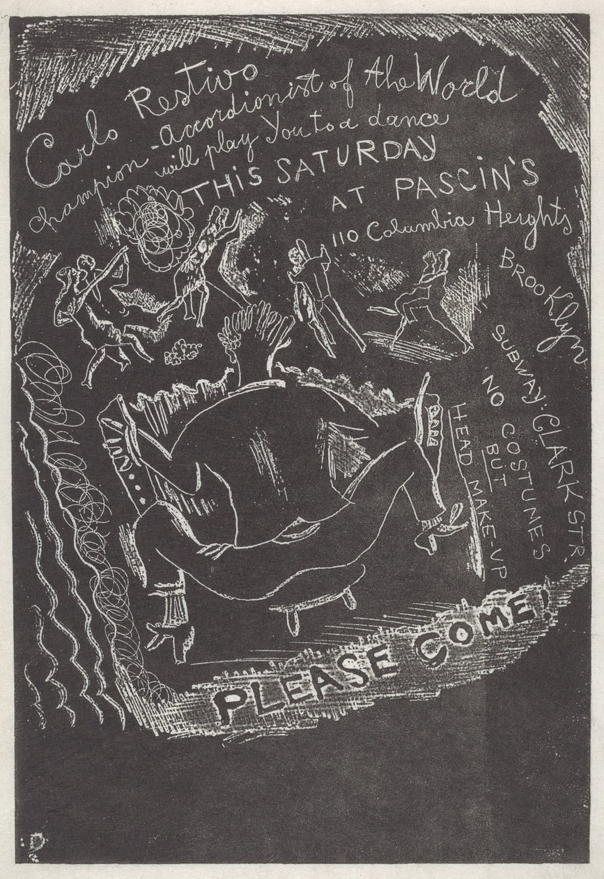 Sin título (Invitación a la Fiesta en casa de Jules Pascin) de Jules Pascin