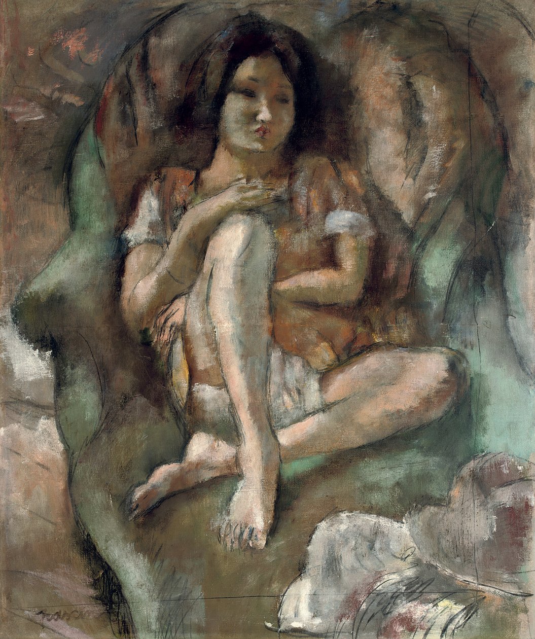 Joven en un sillón de Jules Pascin