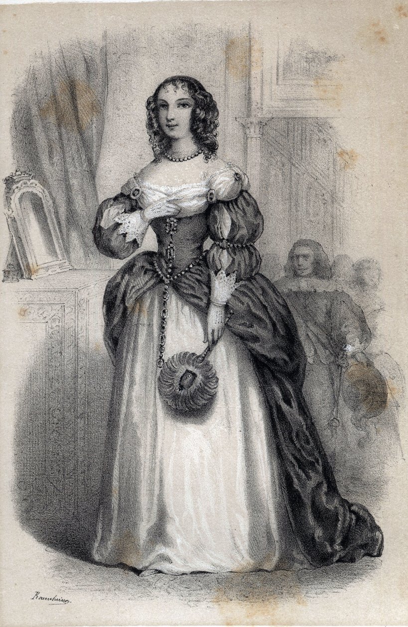 Retrato de Ana María de Gonzaga de Cleves, princesa palatina de Jules and Raunheim Hermann David