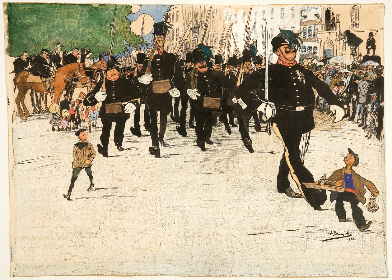 Desfile de la Patrulla de Vigilantes en Gante de Jules de Bruycker