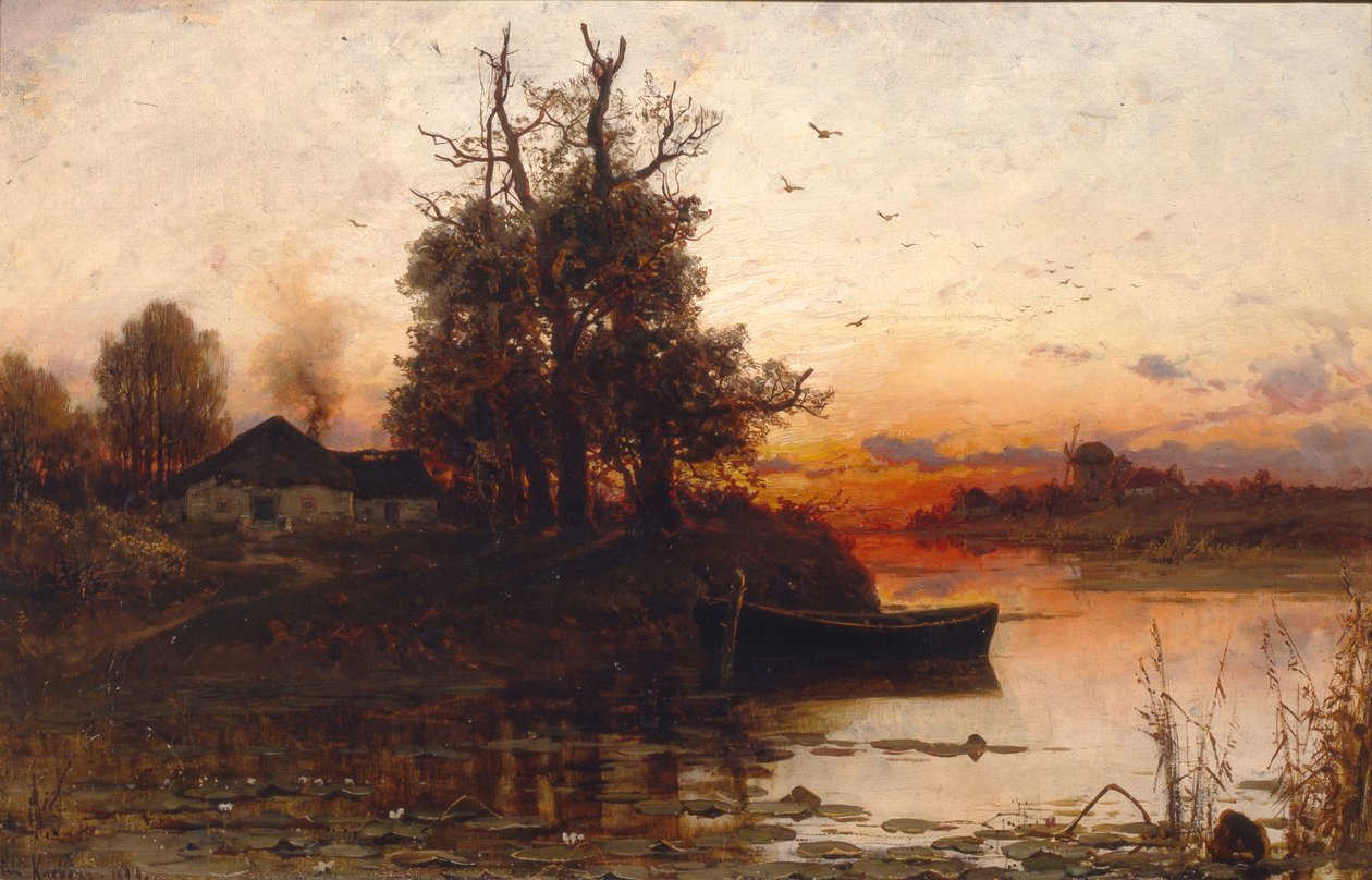 Silencio de la tarde, 1894 de Juli Julievich Klever