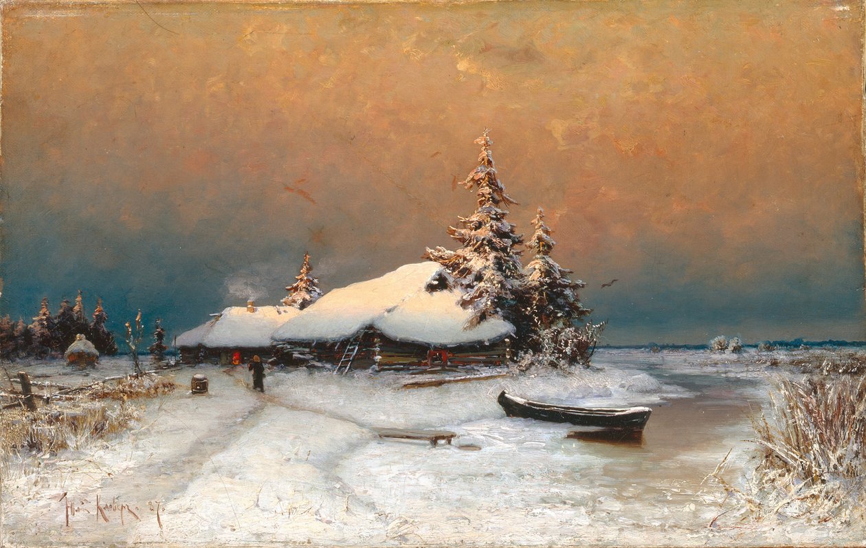 Atardecer de Invierno, 1887 de Juli Julievich Klever