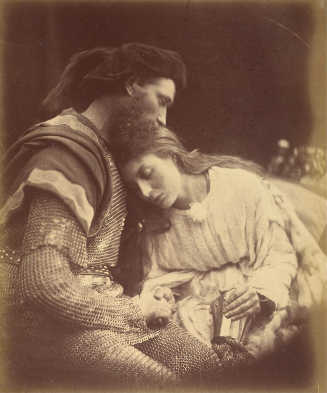 La despedida de Sir Lancelot y la reina Ginebra de Julia Margaret Cameron