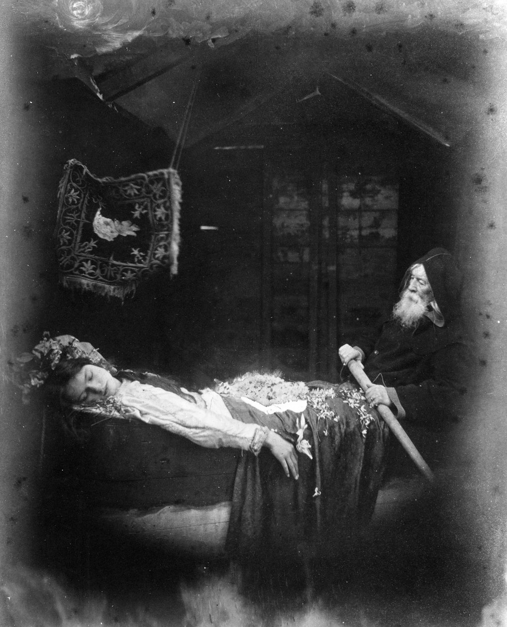 La muerte de Elaine, ilustración de 