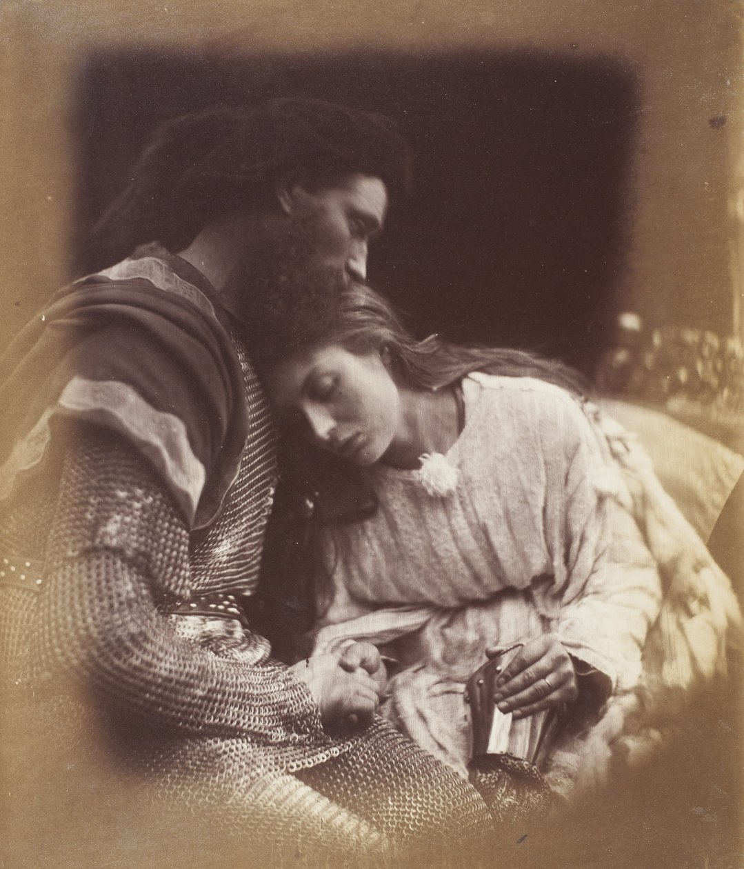 La despedida de Sir Lancelot y la reina Ginebra de Julia Margaret Cameron
