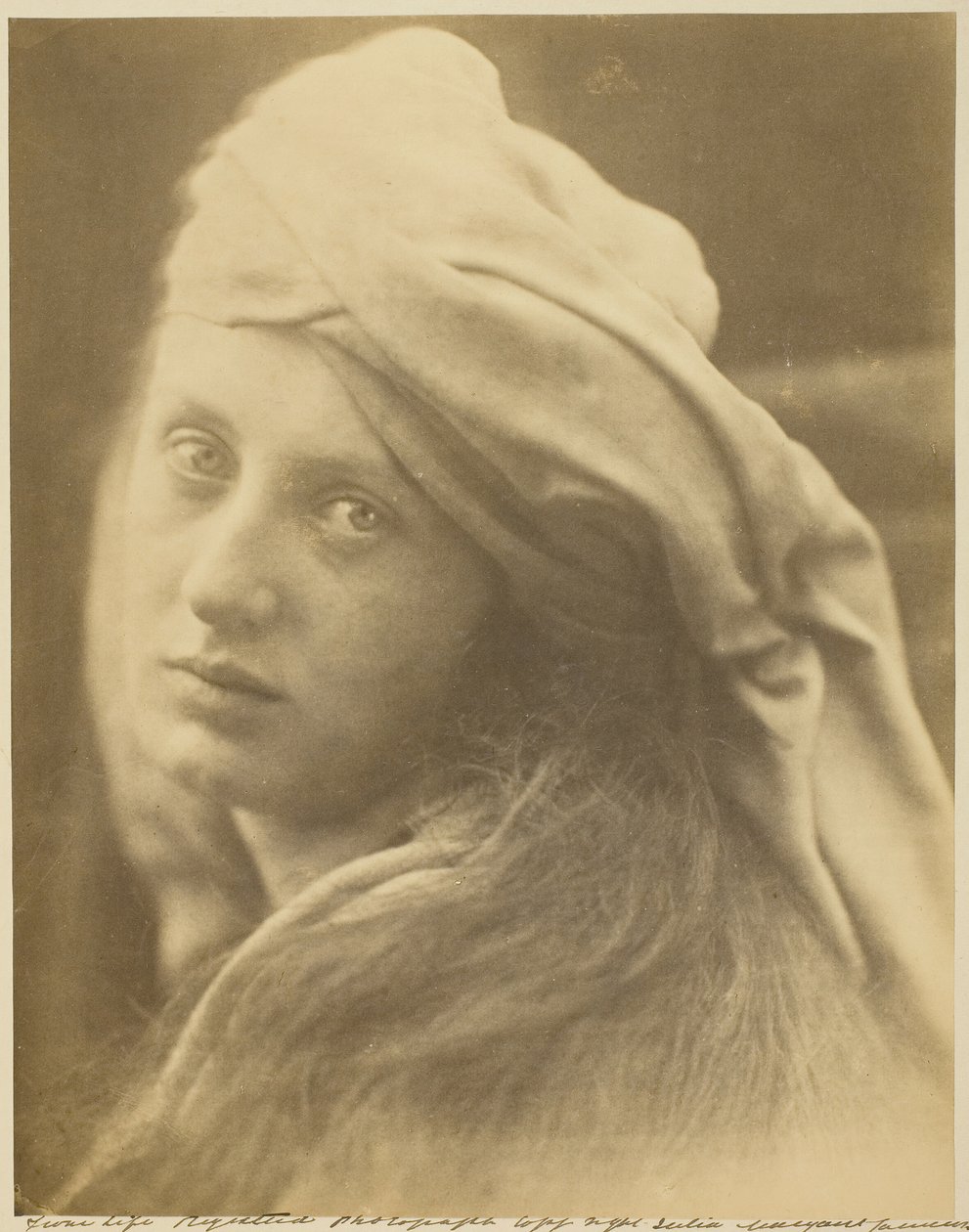 Un estudio de Beatrice Cenci de Julia Margaret Cameron