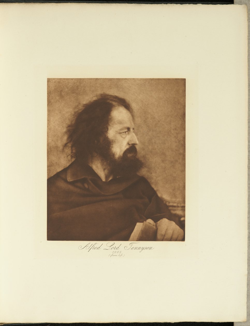 Alfred, Lord Tennyson, 1865 (Monje sucio) de Julia Margaret Cameron