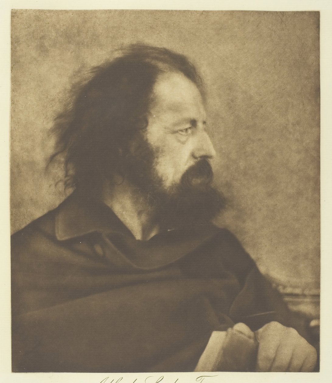 Alfred, Lord Tennyson Dirty Monk, 1865, impreso c. 1893 de Julia Margaret Cameron