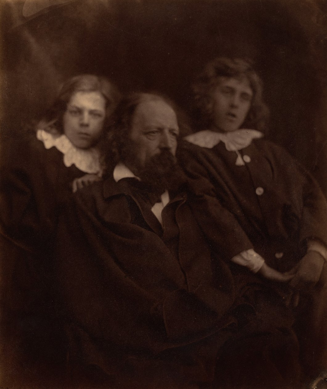Alfred Tennyson con sus hijos de Julia Margaret Cameron