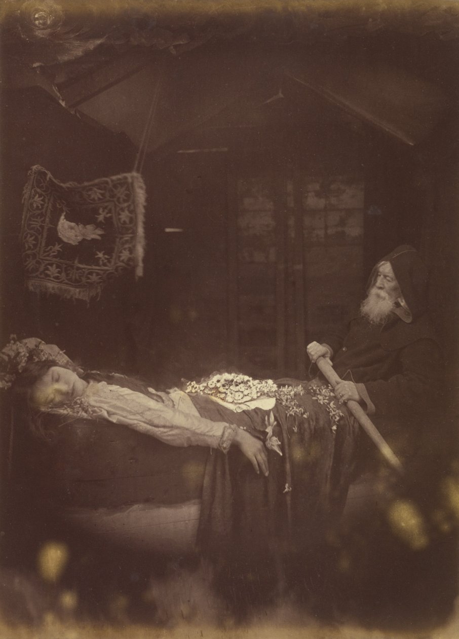 Elaine «y los muertos», impulsada por los mudos, se elevó con la crecida. de Julia Margaret Cameron