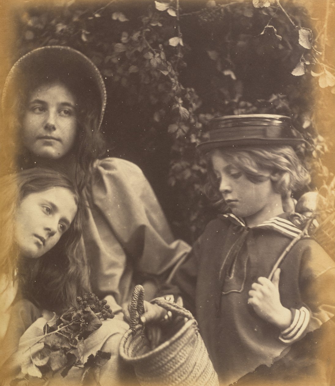 Elizabeth Keown, Kate Keown y Freddy Gould de Julia Margaret Cameron