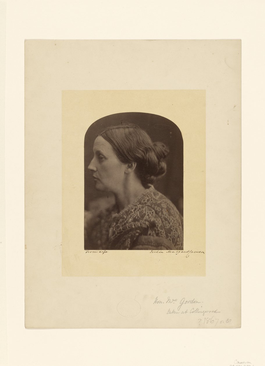 La honorable Sra. Gordon / Caroline Emilia Mary Hershel de Julia Margaret Cameron