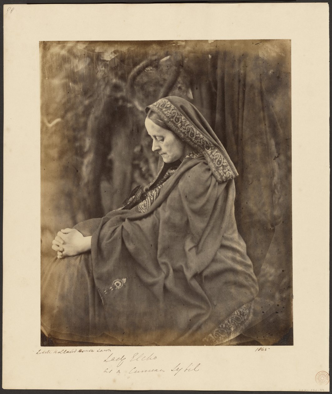 Lady Elcho como Sibila Cumeana de Julia Margaret Cameron