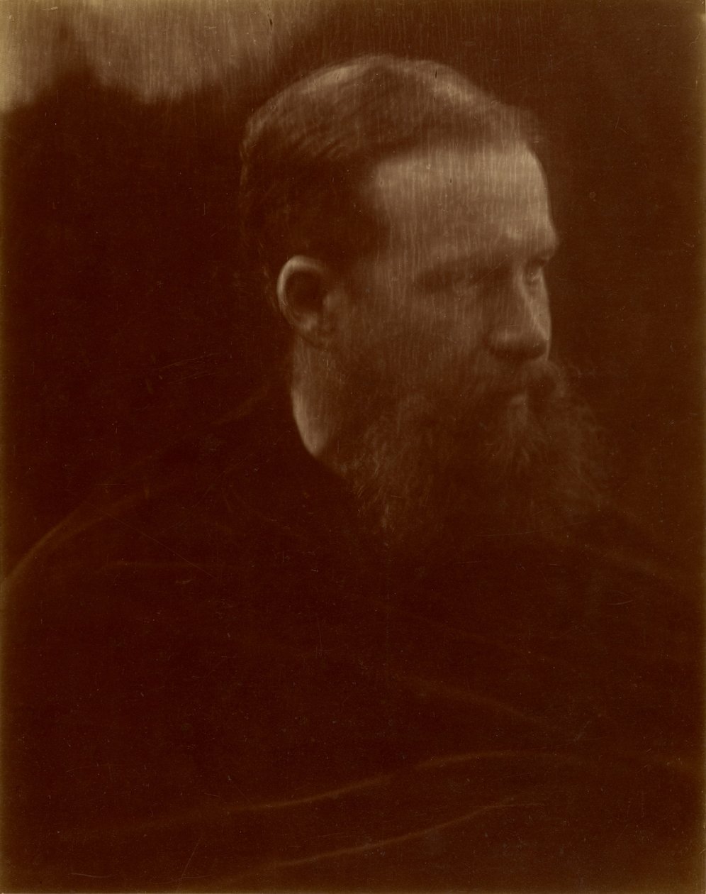[Retrato de un hombre con barba] de Julia Margaret Cameron