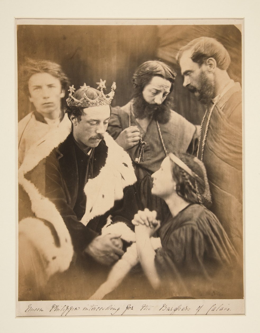 La reina Felipa intercediendo por los burgueses de Calais de Julia Margaret Cameron