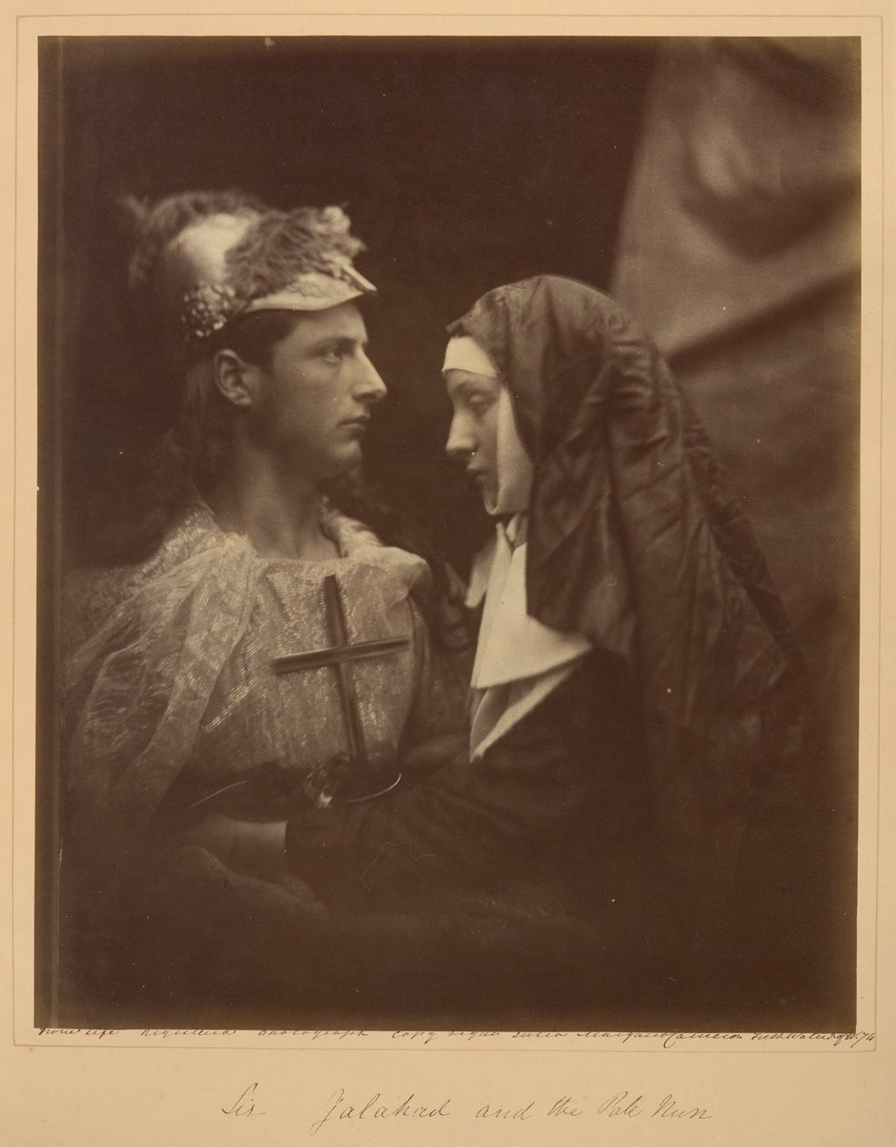 Sir Galahad y la pálida monja de Julia Margaret Cameron
