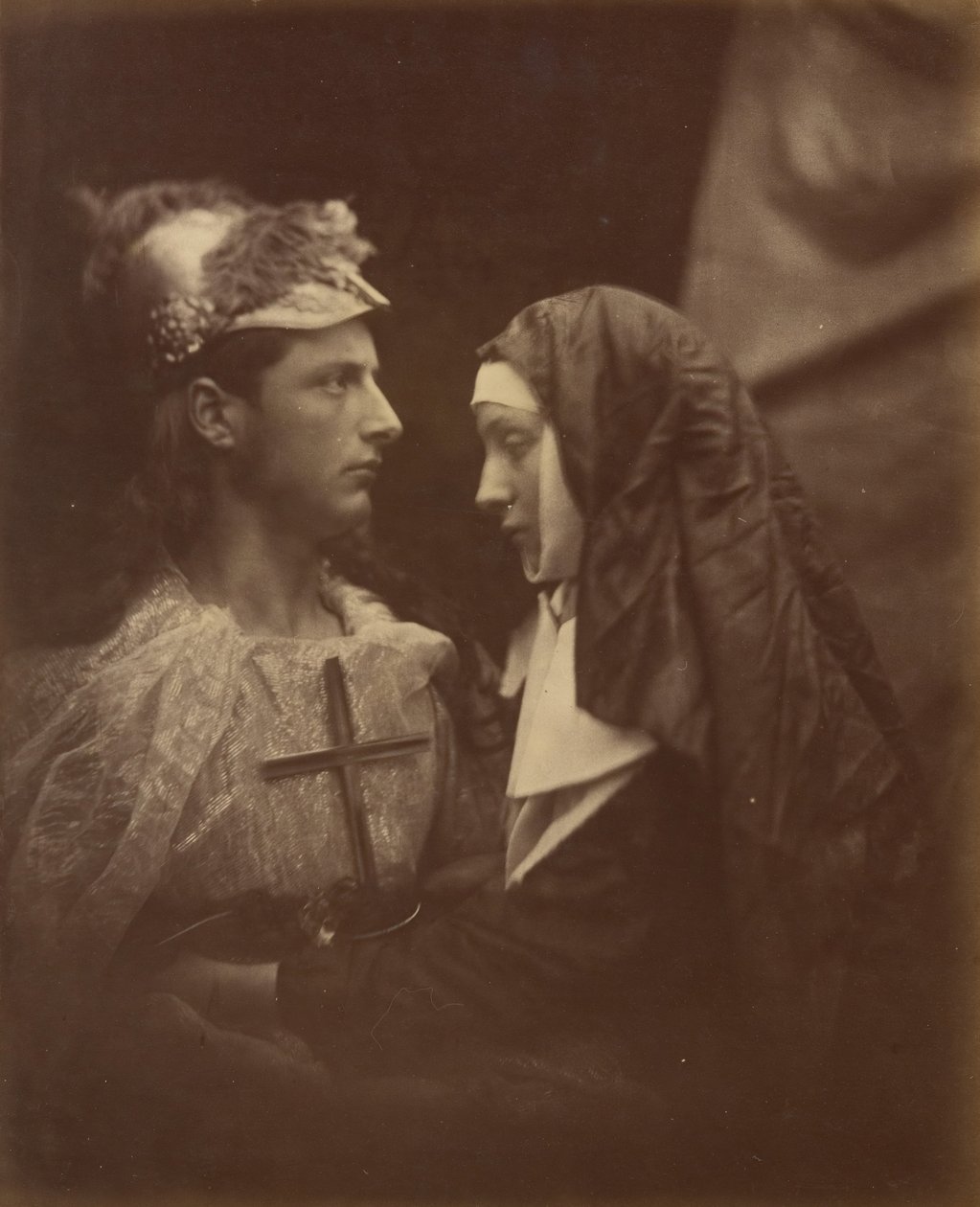 Sir Galahad y la monja pálida, 1874 de Julia Margaret Cameron