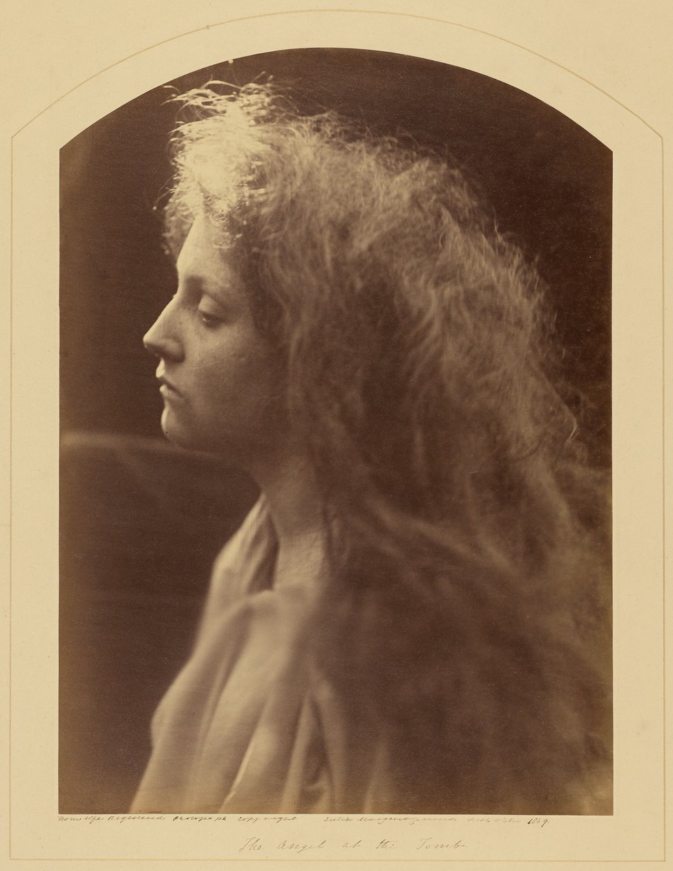 El ángel en la tumba de Julia Margaret Cameron