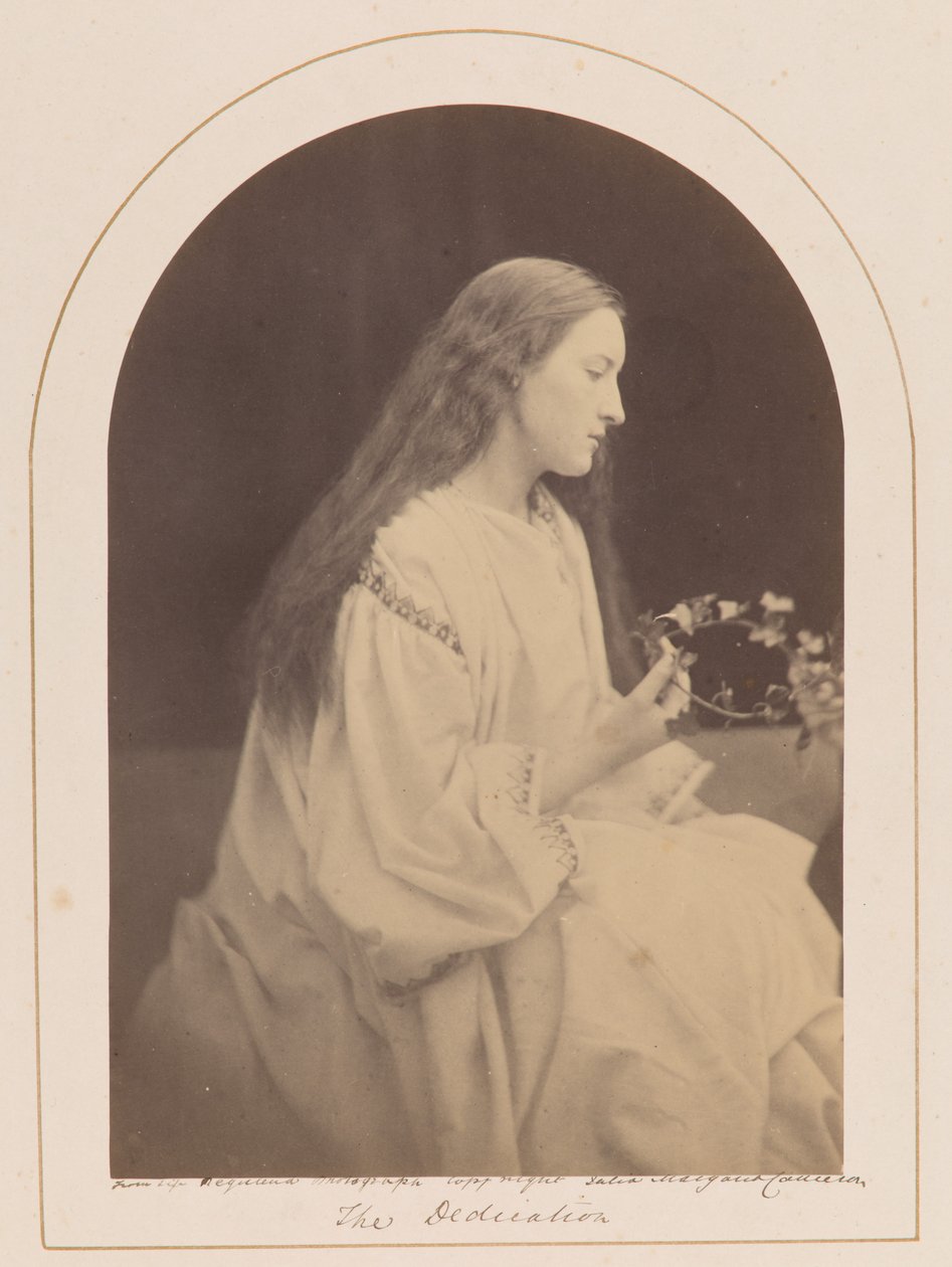 La dedicatoria (Hattie Campbell) de Julia Margaret Cameron