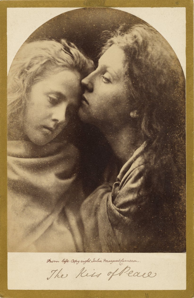 El beso de la paz de Julia Margaret Cameron