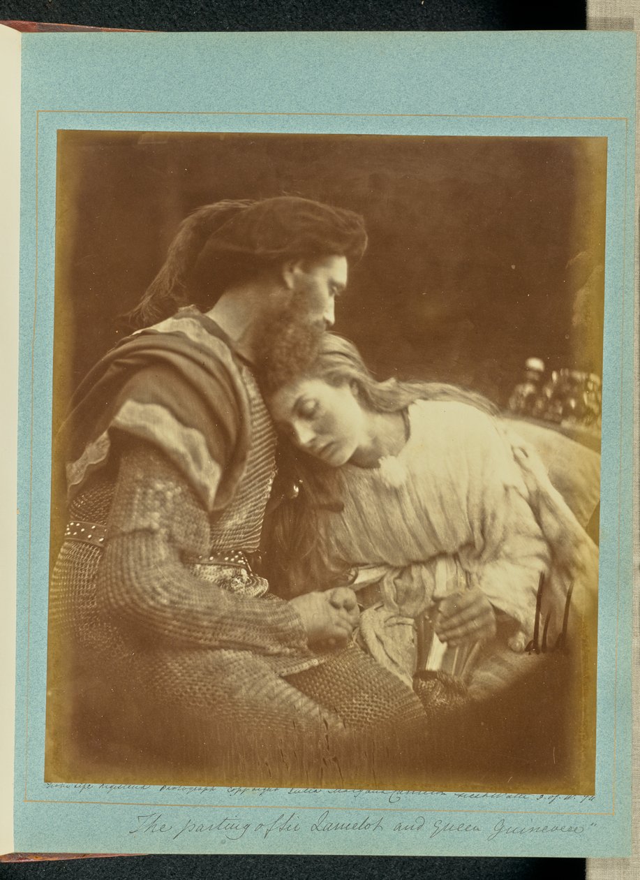 La despedida de sir Lanzarote y la reina Ginebra de Julia Margaret Cameron
