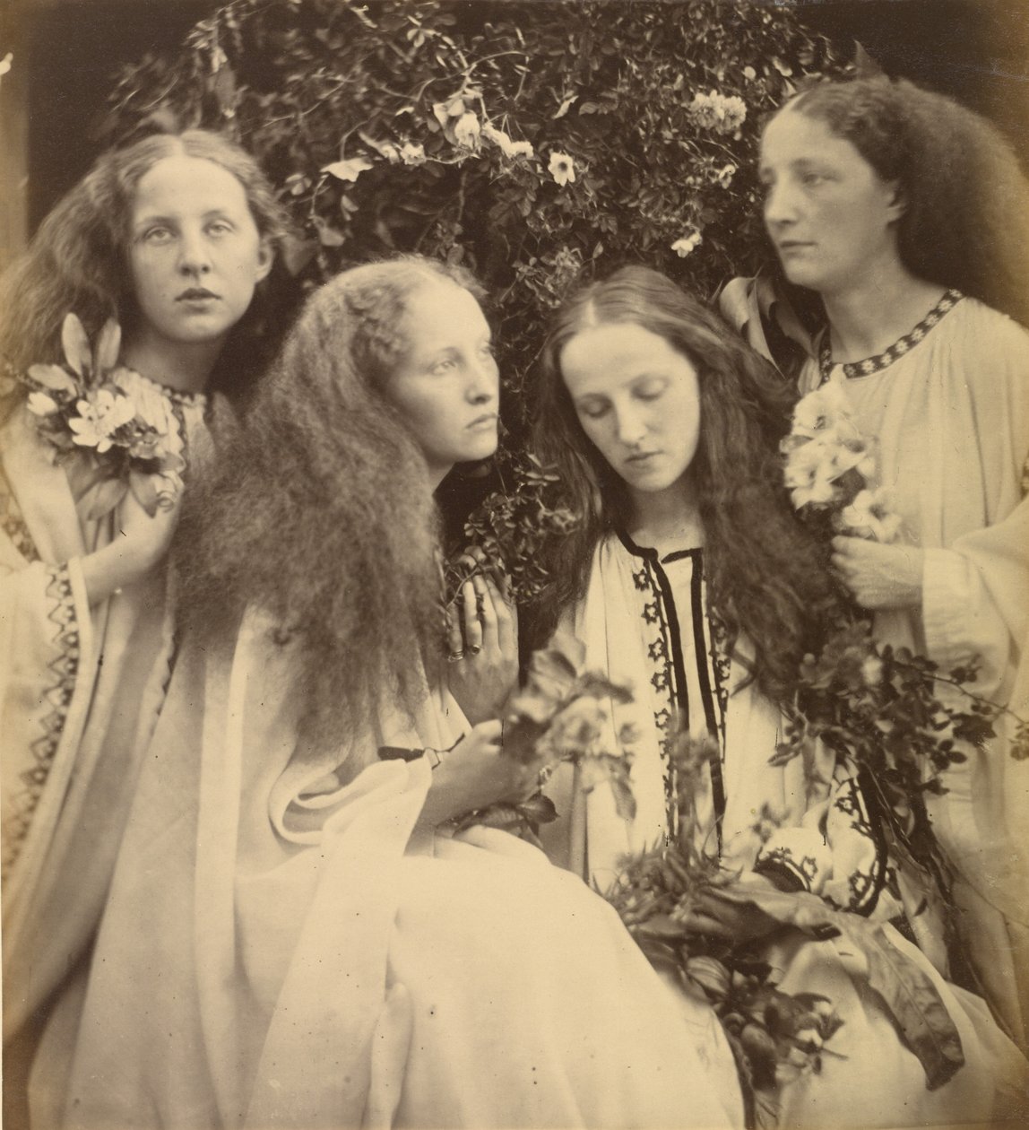 El Jardín de las Niñas de Rosebud de Julia Margaret Cameron