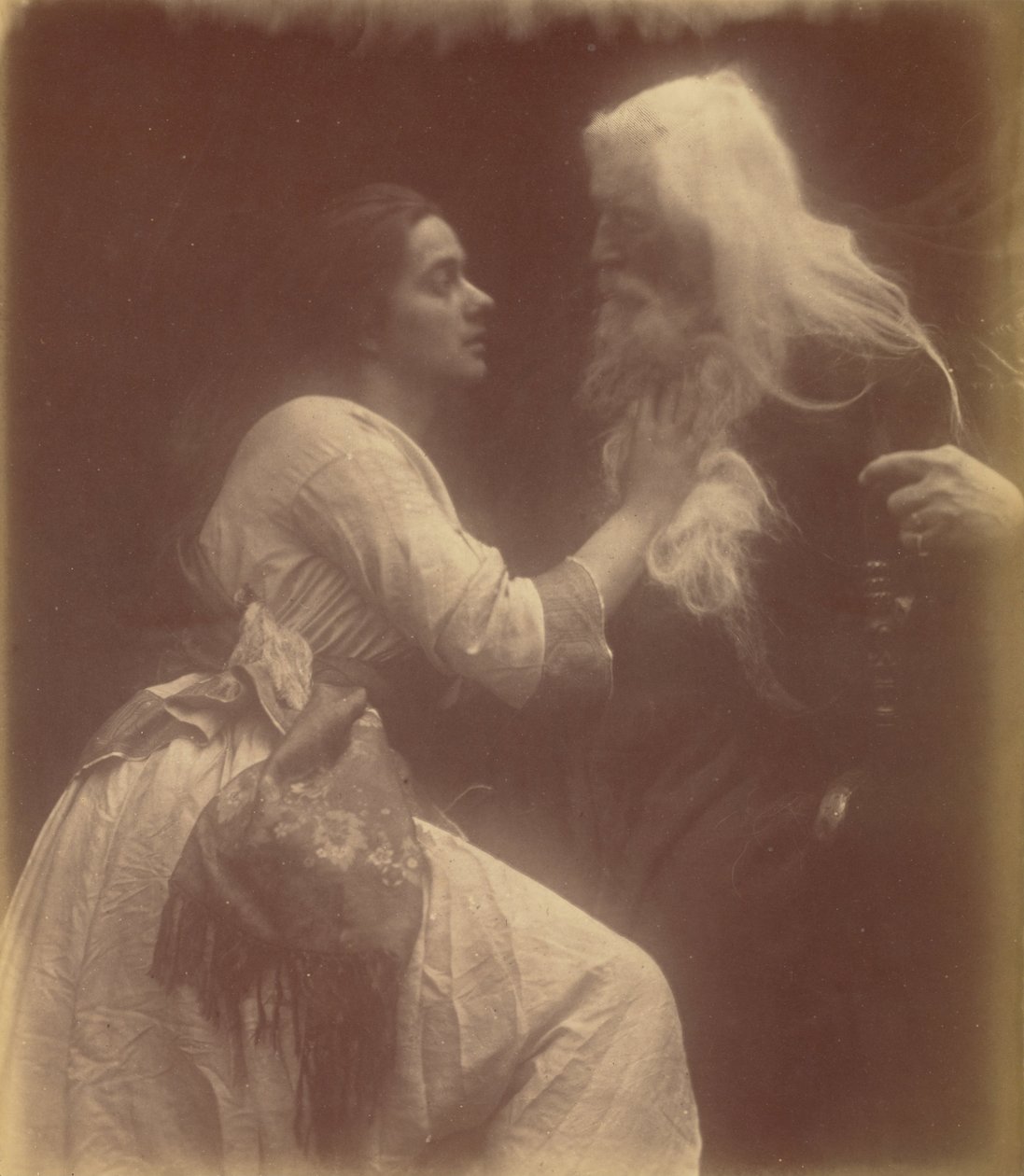Vivien y Merlin de Julia Margaret Cameron