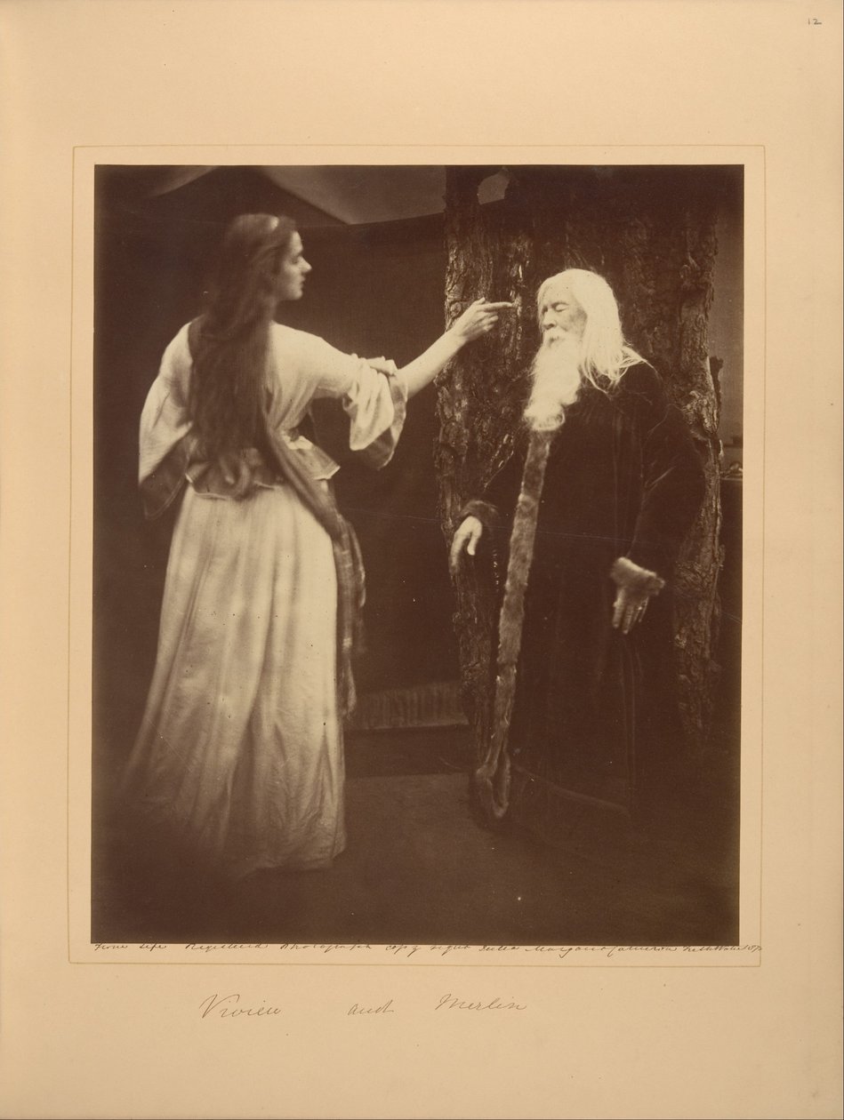 Vivien y Merlín de Julia Margaret Cameron