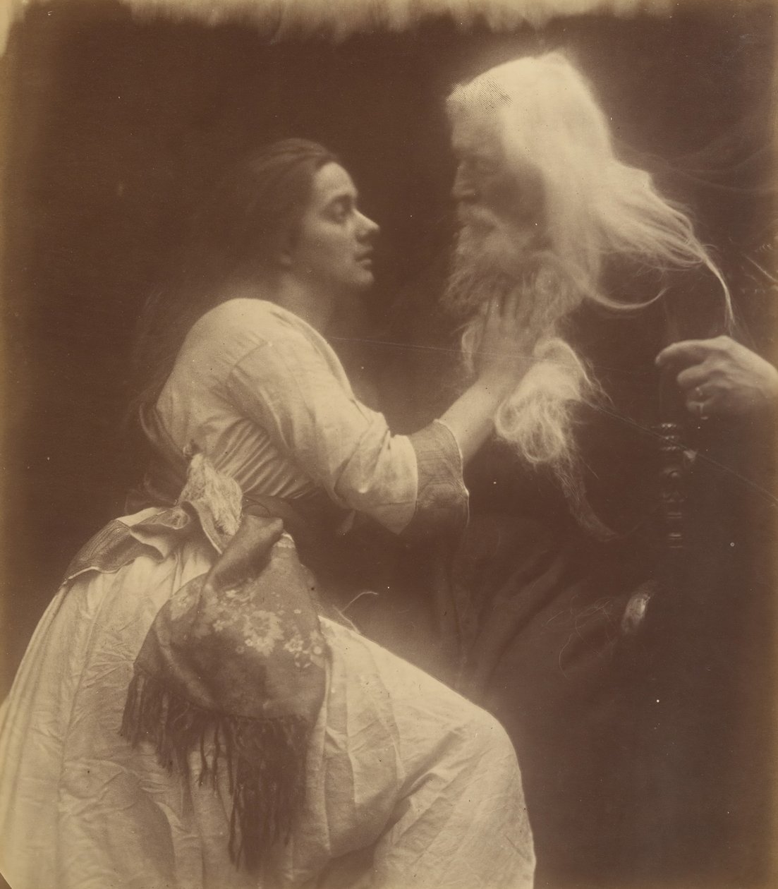 Vivien y Merlín, septiembre de 1874 de Julia Margaret Cameron