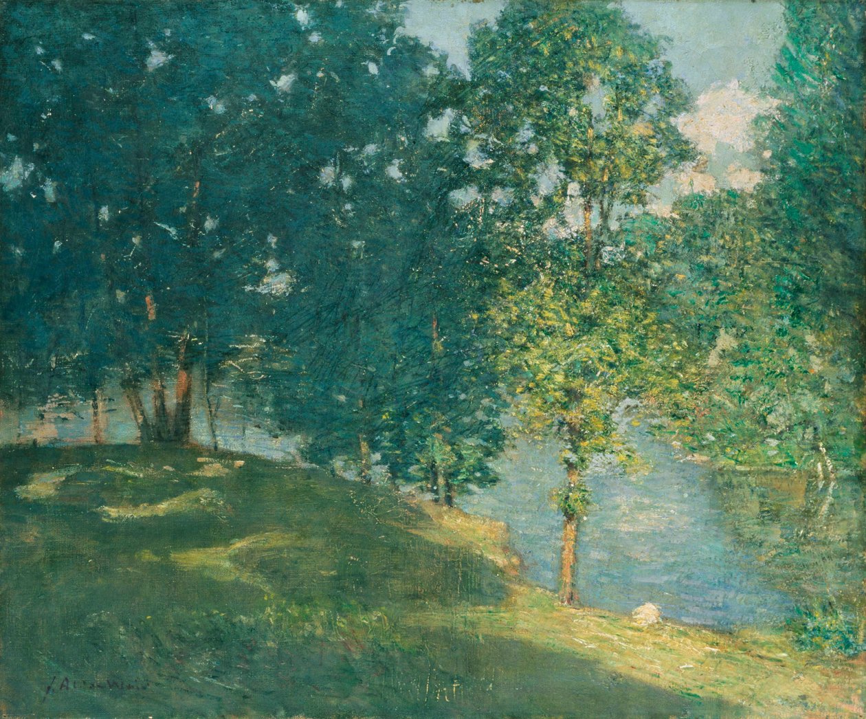 Tarde junto al estanque de Julian Alden Weir