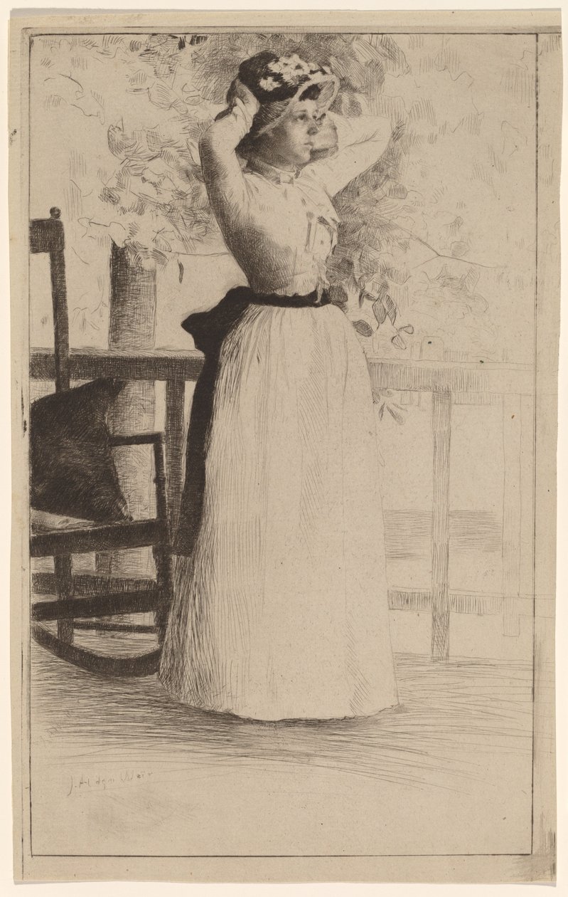 Retrato de la señorita Hoe de Julian Alden Weir