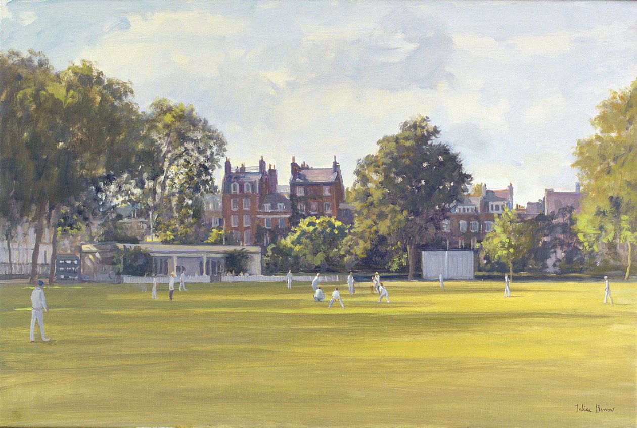 Críquet en Burton Court de Julian Barrow