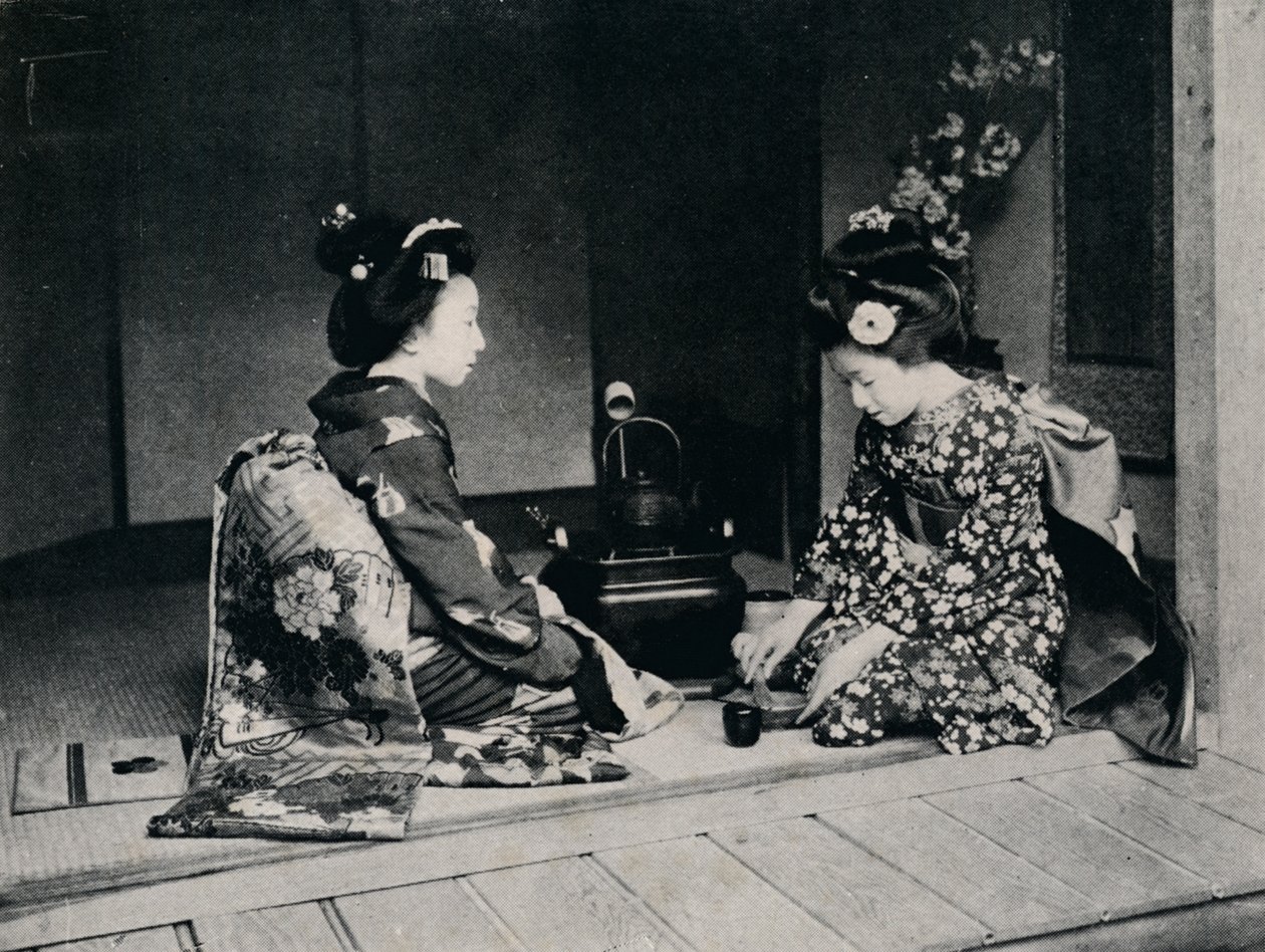 Té ceremonial servido por unas hermosas manos japonesas, c1900, 1921 de Julian Leonard Street