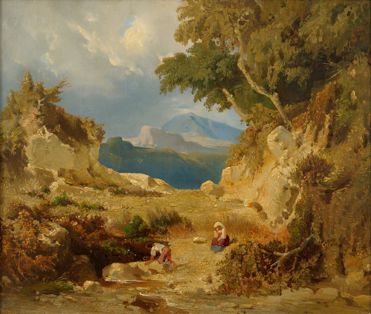 Paisaje italiano de Julie Wilhelmine Hagen Schwarz