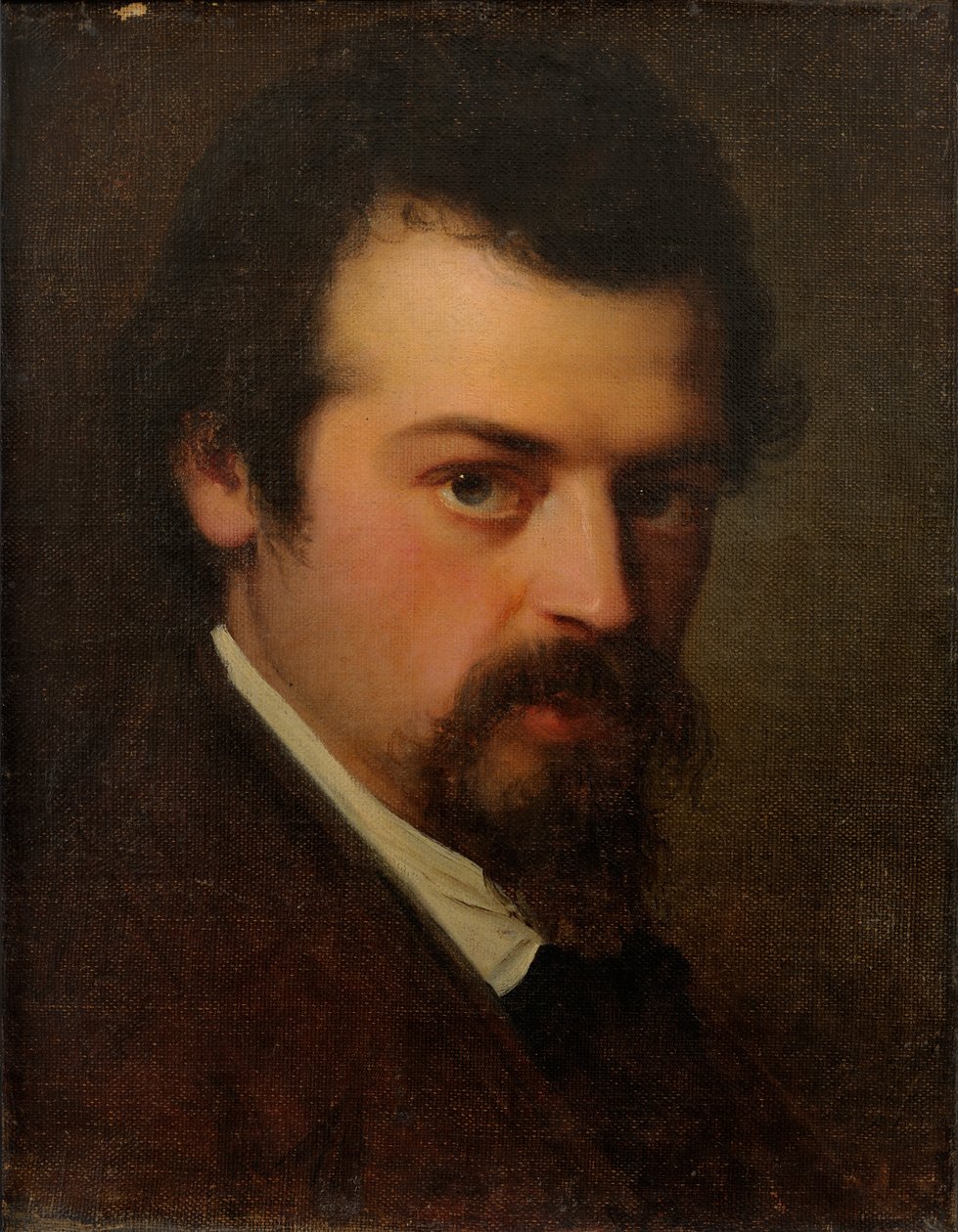Retrato del artista Aleksander Hagen de Julie Wilhelmine Hagen Schwarz