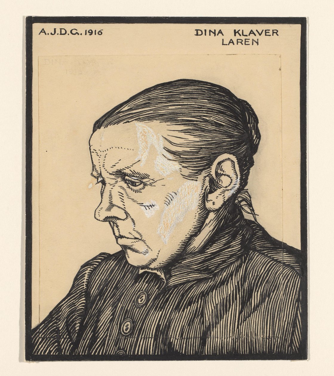Retrato de Dina Klaver
Dina Klaver Laren (título en el objeto) de Julie de Graag (signed by artist)