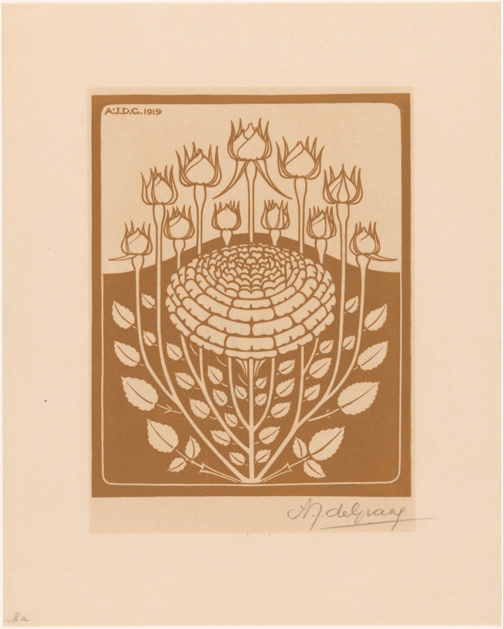 Rosales de Julie de Graag (signed by artist)