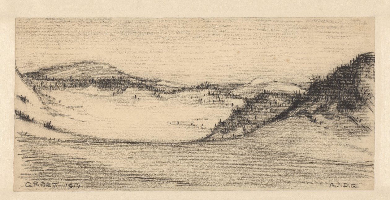 Paisaje de dunas cerca de Groet de Julie de Graag