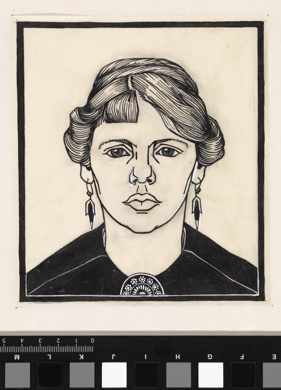 Retrato de una mujer, de frente de Julie de Graag