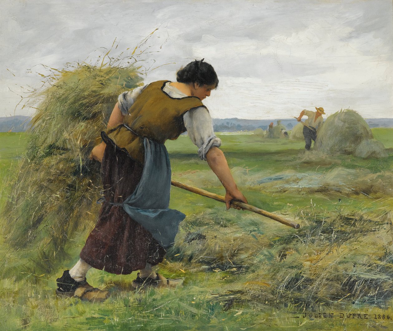 Los segadores (cosecha de heno) de Julien Dupre