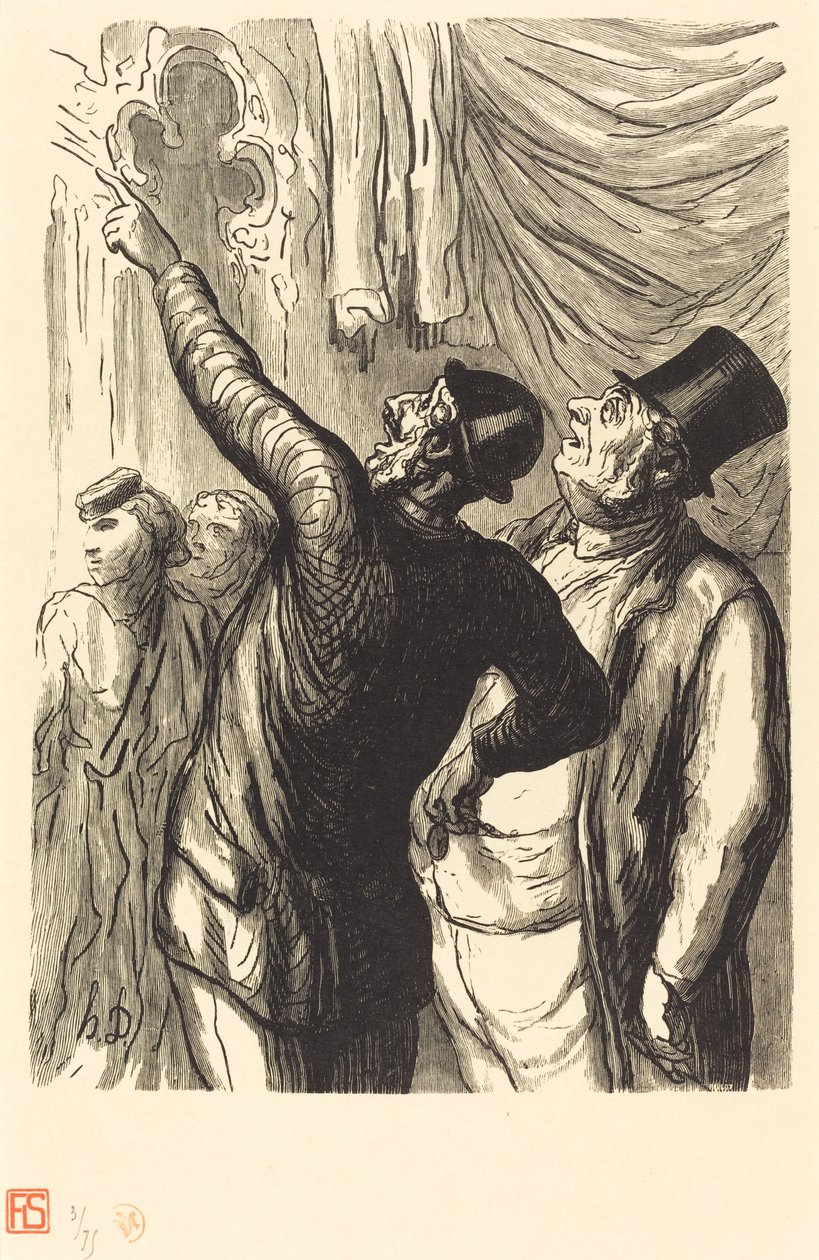 Exposición Universal: Un Verdadero Cicerone de Julien Antoine Peulot after Honoré Daumier